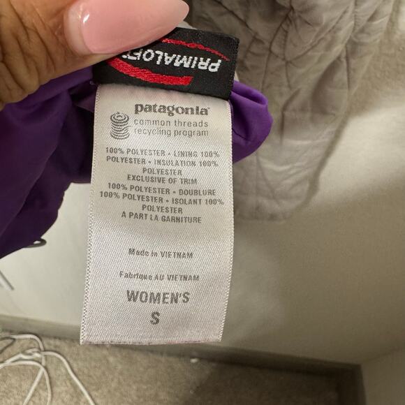 Patagonia Nano Puff Jacket Women’s Small Silver Gray Quilted Insulated - Picture 10 of 11